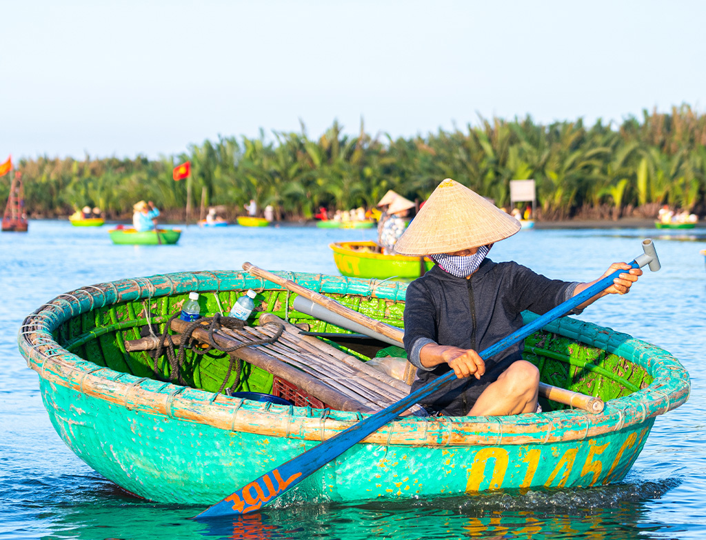 Basket boats of Vietnam