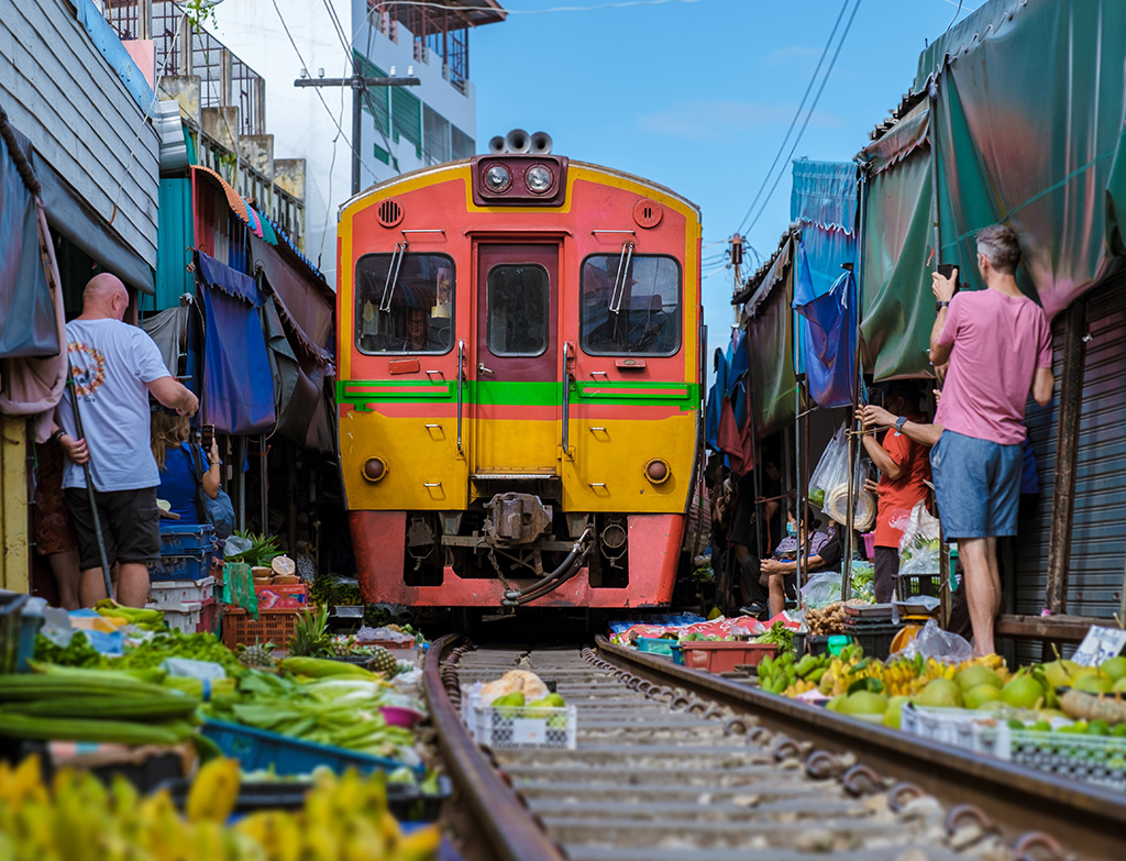 Maeklong Railway Market, Thailand