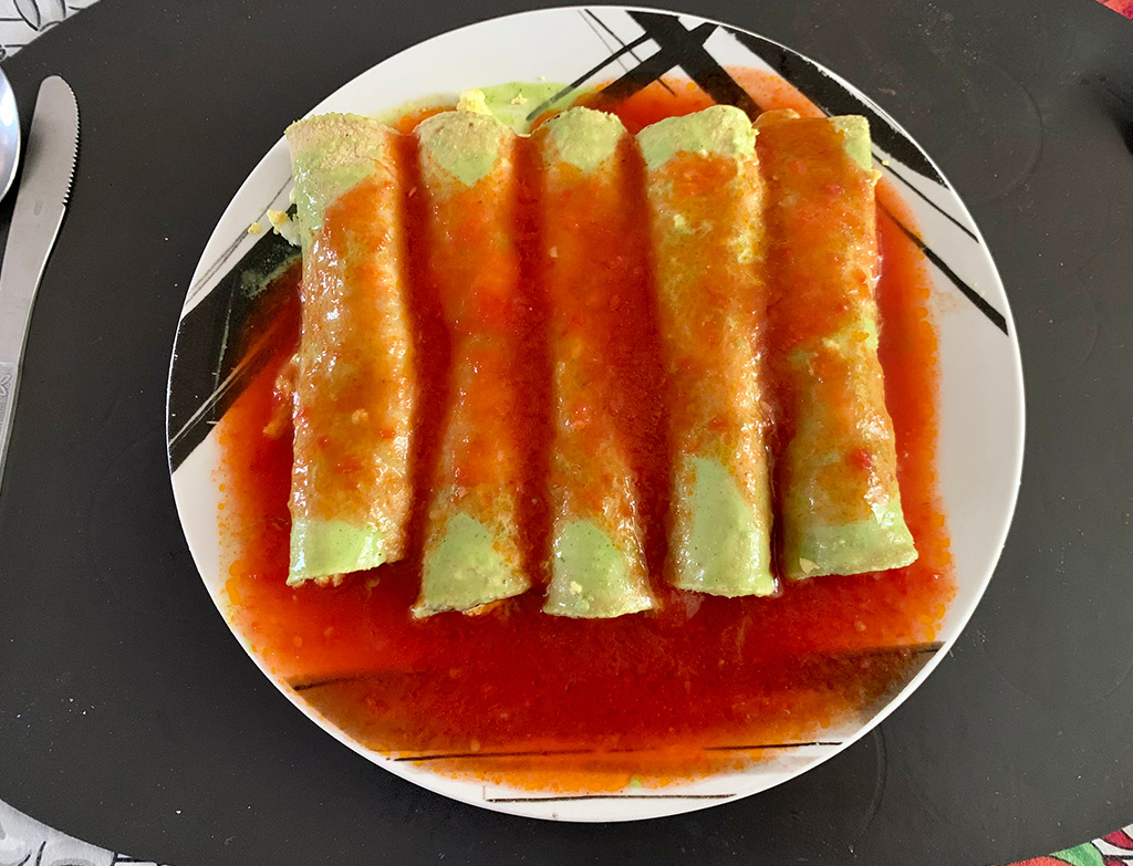 food of yucatan	-Papadzules